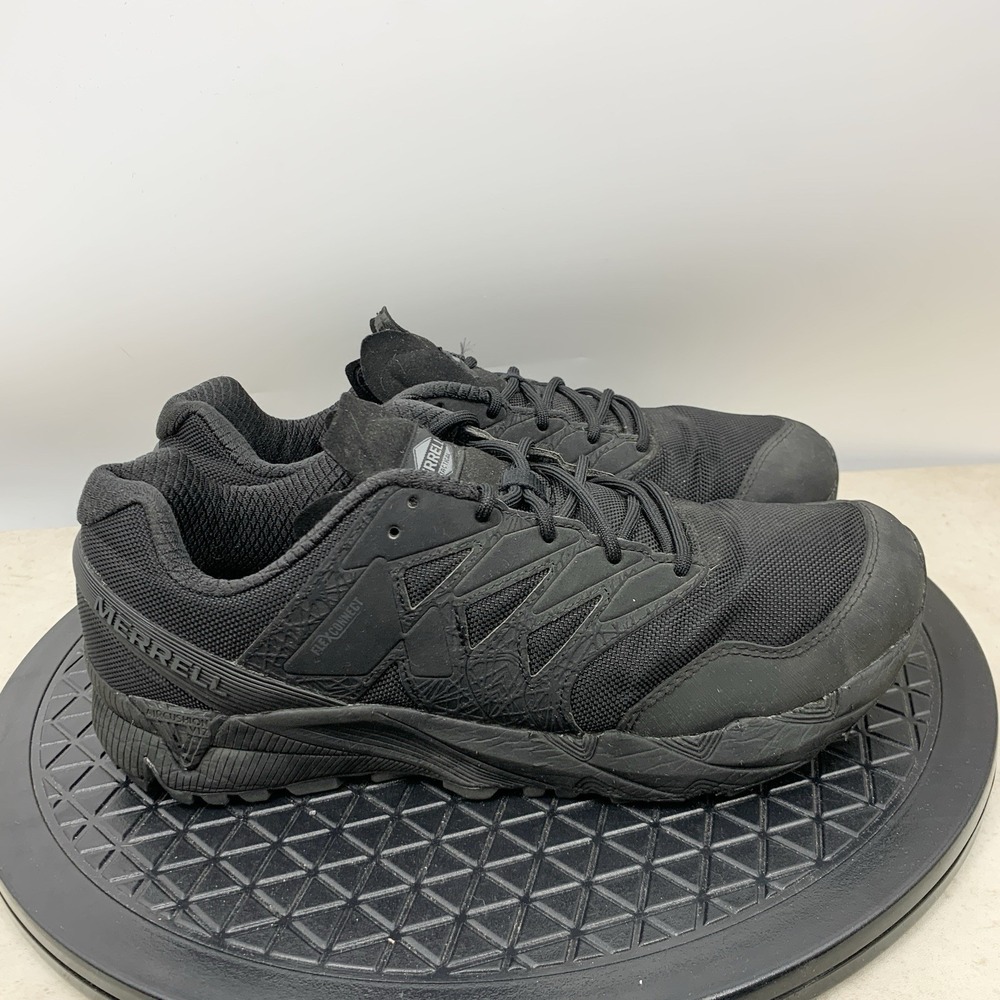 Merrell Agility Peak Sneakers Men Size 11 Shoes Tactical Black Mesh Hike Flex